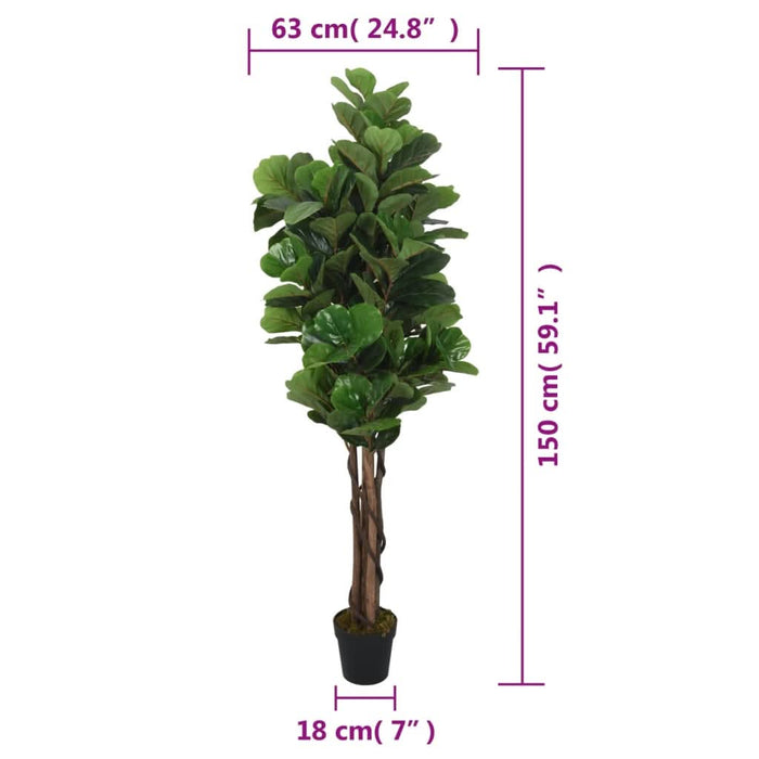 Smochin artificial cu frunze 180 de frunze 150 cm verde - WALTI WALTI