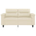 Canapea cu 2 locuri, crem, 120 cm, piele ecologică - WALTI WALTI
