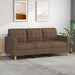 Canapea cu 3 locuri, maro, 180 cm, material textil - WALTI WALTI