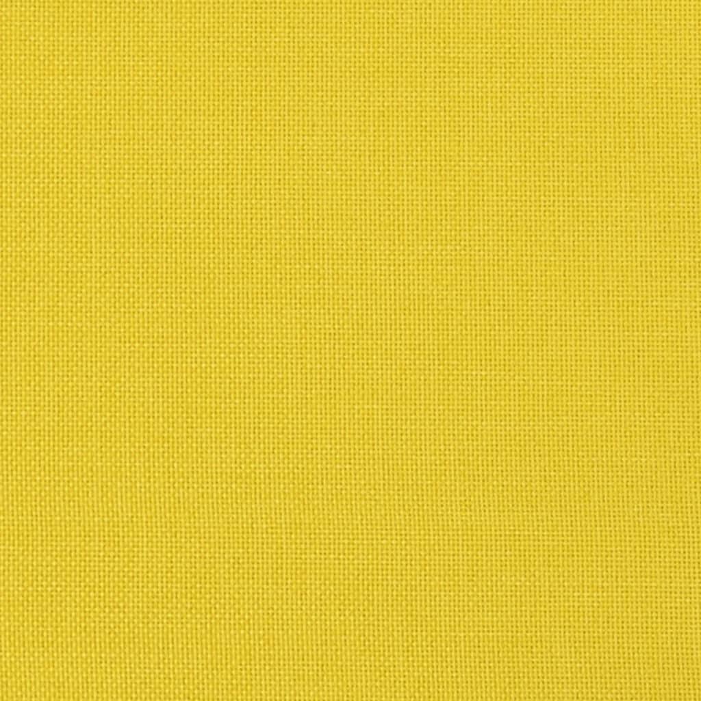 Canapea cu 3 locuri, galben deschis, 180 cm, material textil - WALTI