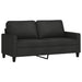 Canapea cu 2 locuri, negru, 140 cm, material textil - WALTI WALTI