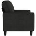 Canapea cu 2 locuri, negru, 140 cm, material textil - WALTI WALTI