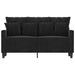 Canapea cu 2 locuri, negru, 120 cm, catifea - WALTI WALTI