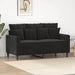 Canapea cu 2 locuri, negru, 120 cm, catifea - WALTI WALTI