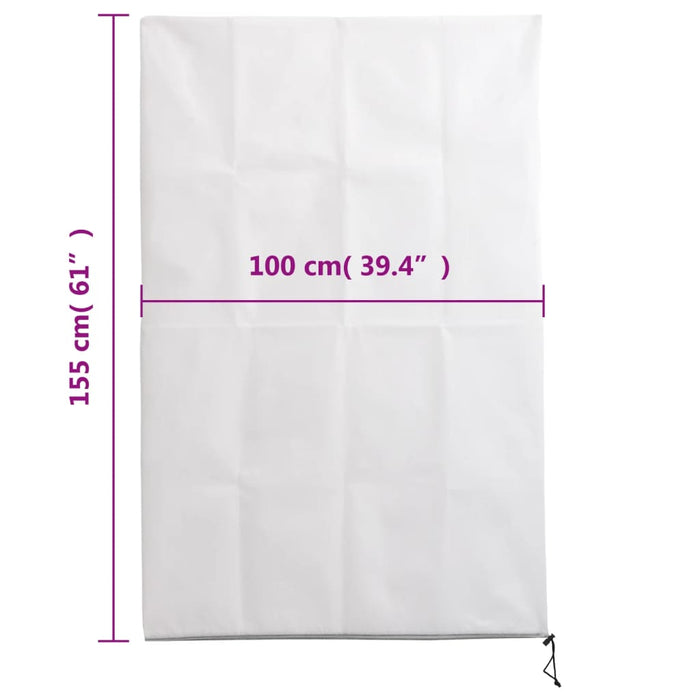 Protecție de fleece plante cu fermoar, 2 buc, 70 g/m², 1x1,55 m - WALTI WALTI