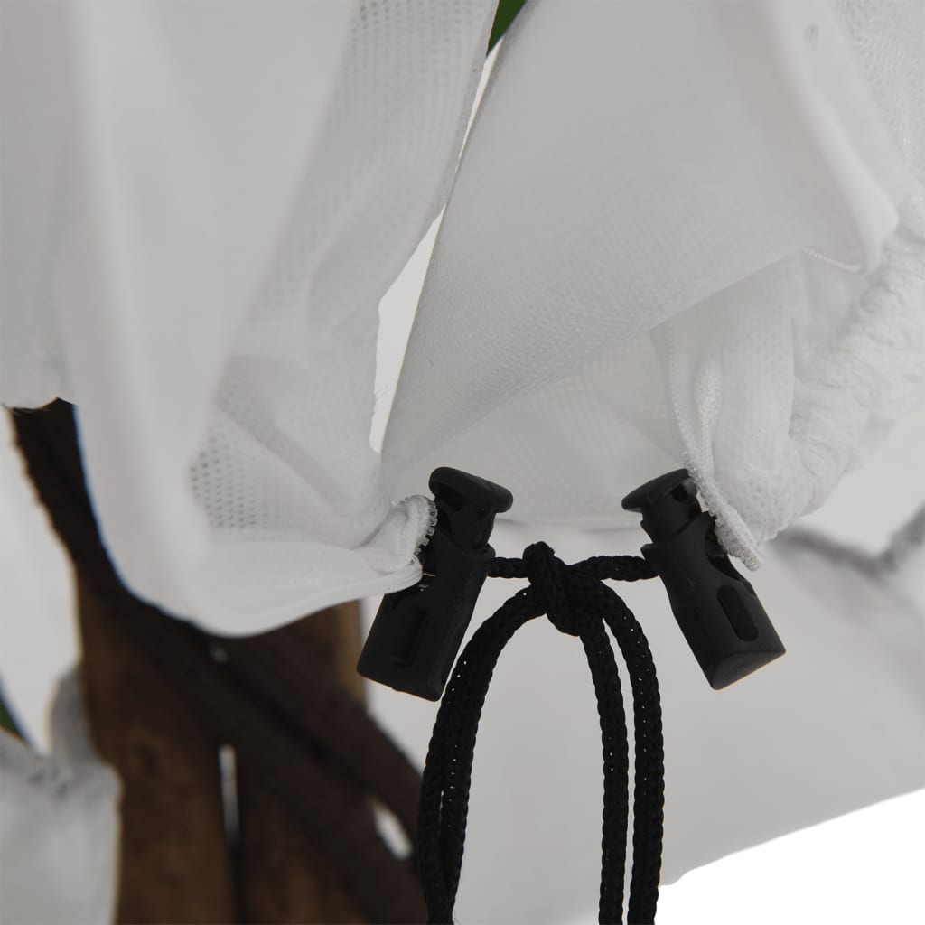 Protecție de fleece plante cu fermoar 2 buc 70 g/m² 1,55x1,55 m - WALTI