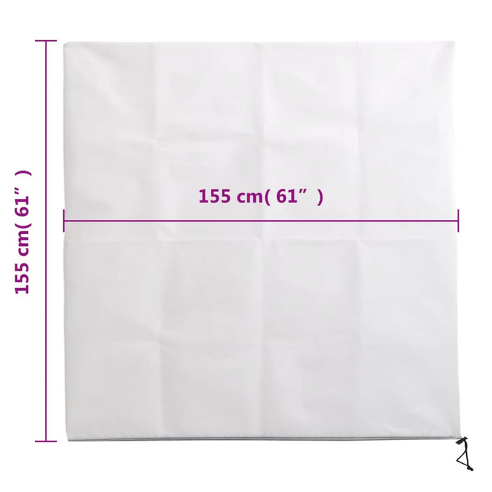 Protecție de fleece plante cu fermoar 2 buc 70 g/m² 1,55x1,55 m - WALTI WALTI