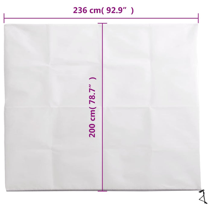 Protecție de fleece pt plante, cu fermoar, 70 g/m², 2,36x2 m - WALTI WALTI