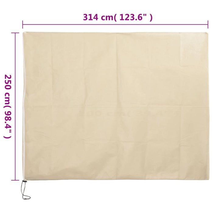Protecție de fleece plante, cu fermoar, 70 g/m², 3,14x2,5 m - WALTI WALTI