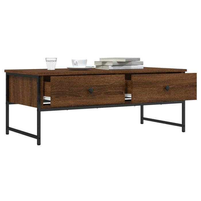Măsuță de cafea, stejar maro, 101x49x39,5 cm, lemn prelucrat - WALTI WALTI