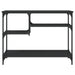 Măsuță consolă cu rafturi, negru, 100x35x75 cm - WALTI WALTI
