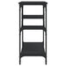 Măsuță consolă cu rafturi, negru, 100x35x75 cm - WALTI WALTI