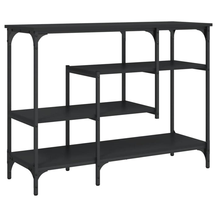 Măsuță consolă cu rafturi, negru, 100x35x75 cm - WALTI WALTI