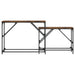 Mese console suprapuse, 2 buc, stejar fumuriu, lemn prelucrat - WALTI WALTI