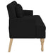 Banchetă cu perne, negru, 113x64,5x75,5 cm, textil - WALTI WALTI