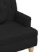 Banchetă cu perne, negru, 113x64,5x75,5 cm, textil - WALTI WALTI