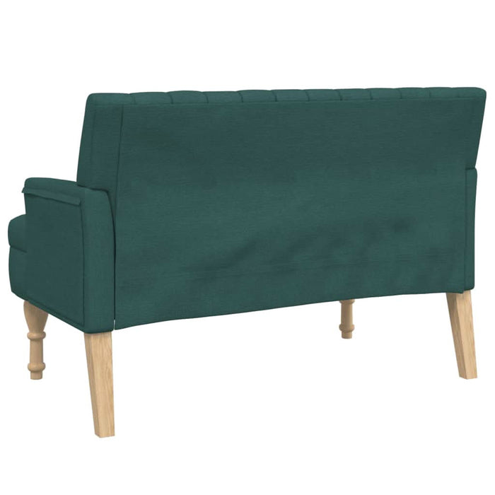 Banchetă cu perne, verde închis, 113x64,5x75,5 cm, textil - WALTI WALTI