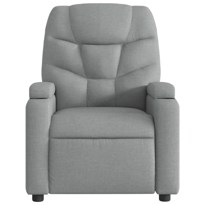 Fotoliu rabatabil, gri deschis, material textil - WALTI WALTI