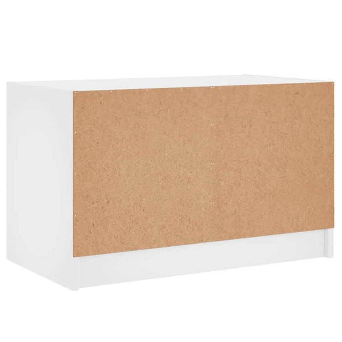 Comodă TV cu uși din sticlă, alb, 68x37x42 cm - WALTI WALTI