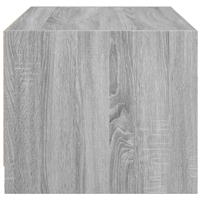 Măsuță de cafea cu uși din sticlă, gri sonoma, 68x50x42 cm - WALTI WALTI