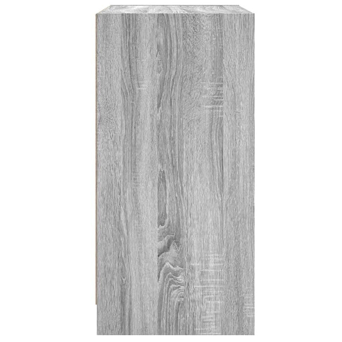 Dulap lateral cu uși din sticlă, gri sonoma, 68x37x75,5 cm - WALTI WALTI