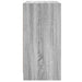 Dulap lateral cu uși din sticlă, gri sonoma, 68x37x75,5 cm - WALTI WALTI