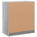 Dulap lateral cu uși din sticlă, gri sonoma, 68x37x75,5 cm - WALTI WALTI