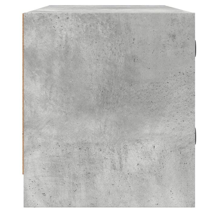 Comodă TV cu uși din sticlă, gri beton, 102x37x42 cm - WALTI WALTI