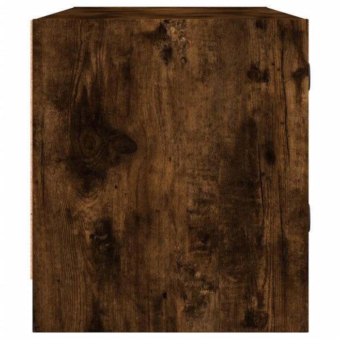 Comodă TV cu uși din sticlă, stejar fumuriu, 102x37x42 cm - WALTI WALTI