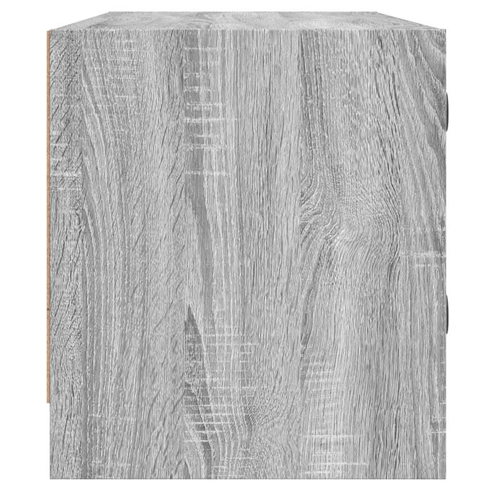 Comodă TV cu uși din sticlă, gri sonoma, 102x37x42 cm - WALTI WALTI