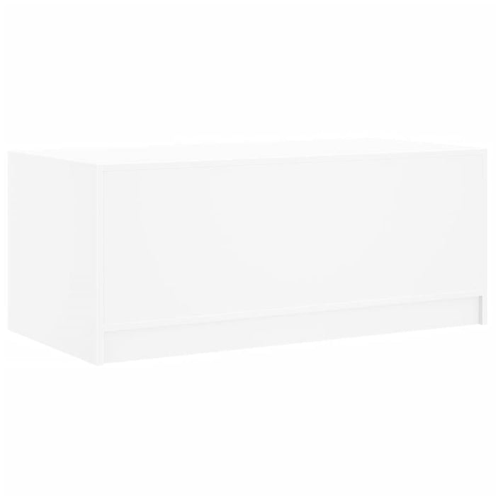 Măsuță de cafea cu uși din sticlă, alb, 102x50x42 cm - WALTI WALTI