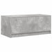 Măsuță de cafea cu uși din sticlă, gri beton, 102x50x42 cm - WALTI WALTI