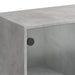 Măsuță de cafea cu uși din sticlă, gri beton, 102x50x42 cm - WALTI WALTI