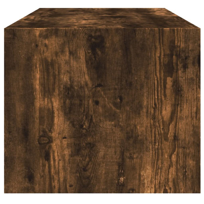 Măsuță de cafea cu uși din sticlă, stejar fumuriu, 102x50x42 cm - WALTI WALTI