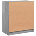 Dulap lateral cu uși din sticlă, gri sonoma, 68x37x75,5 cm - WALTI WALTI