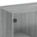 Dulap lateral cu uși din sticlă, gri sonoma, 68x37x75,5 cm - WALTI WALTI