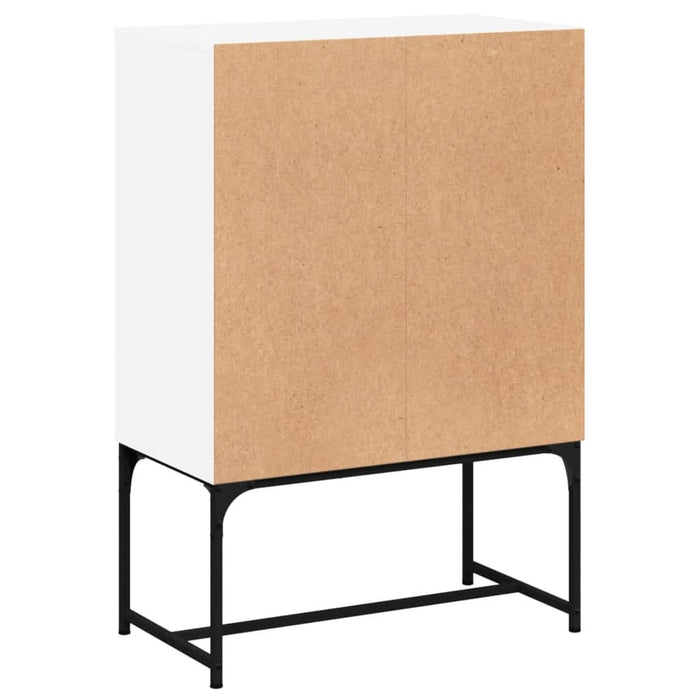Dulap lateral cu uși din sticlă, alb, 69x37x100 cm - WALTI WALTI