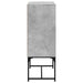 Dulap lateral cu uși din sticlă, gri beton, 69x37x100 cm - WALTI WALTI