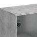 Dulap lateral cu uși din sticlă, gri beton, 69x37x100 cm - WALTI WALTI