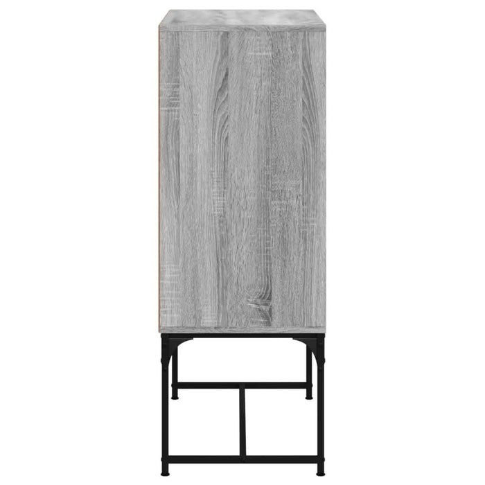 Dulap lateral cu uși din sticlă, gri sonoma, 69x37x100 cm - WALTI WALTI