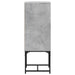 Dulap lateral cu uşă din sticlă, gri beton, 35x37x100 cm - WALTI WALTI
