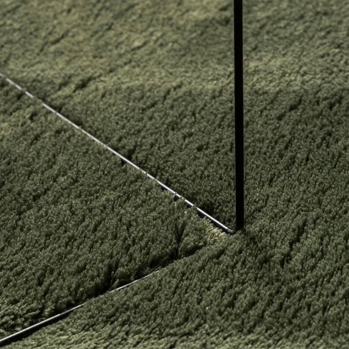 Covor HUARTE, fir scurt moale și lavabil verde pădure 100x200cm - WALTI WALTI