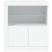 Servantă cu lumini LED, alb, 60,5x37x67 cm - WALTI WALTI