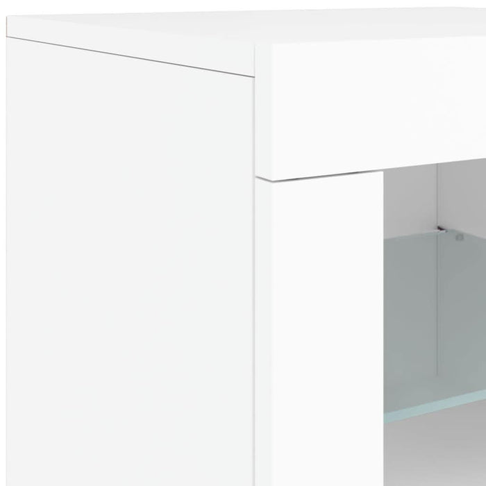 Servantă cu lumini LED, alb, 60,5x37x67 cm - WALTI WALTI