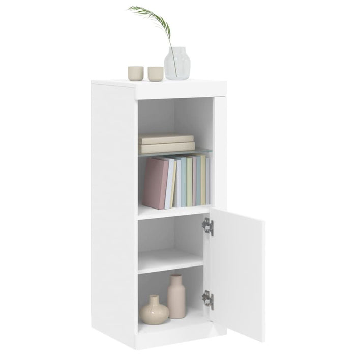 Servantă cu lumini LED, alb, 41x37x100 cm - WALTI WALTI