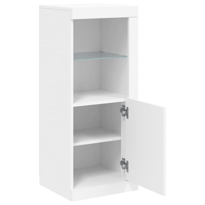 Servantă cu lumini LED, alb, 41x37x100 cm - WALTI WALTI