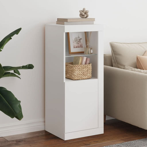 Servantă cu lumini LED, alb, 41x37x100 cm - WALTI WALTI