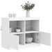 Servantă cu lumini LED, alb, 81x37x67 cm - WALTI WALTI