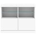 Servantă cu lumini LED, alb, 81x37x67 cm - WALTI WALTI