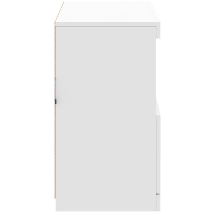 Servantă cu lumini LED, alb, 81x37x67 cm - WALTI WALTI